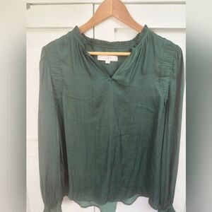 LOFT Forest Green Women's Blouse